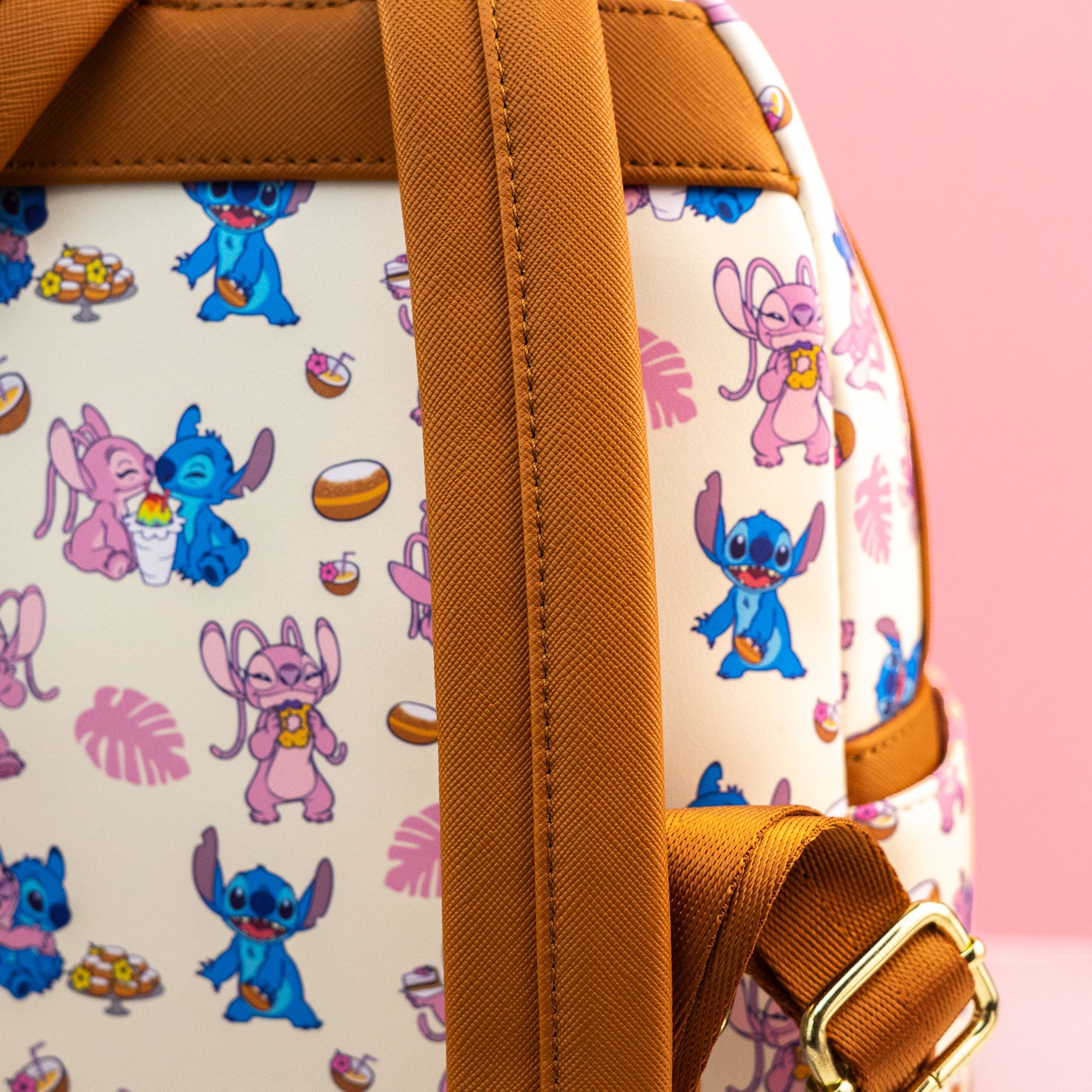 Loungefly x Disney Lilo & Stitch Angel and Stitch Sweet Treats Print Mini Backpack - GeekCore