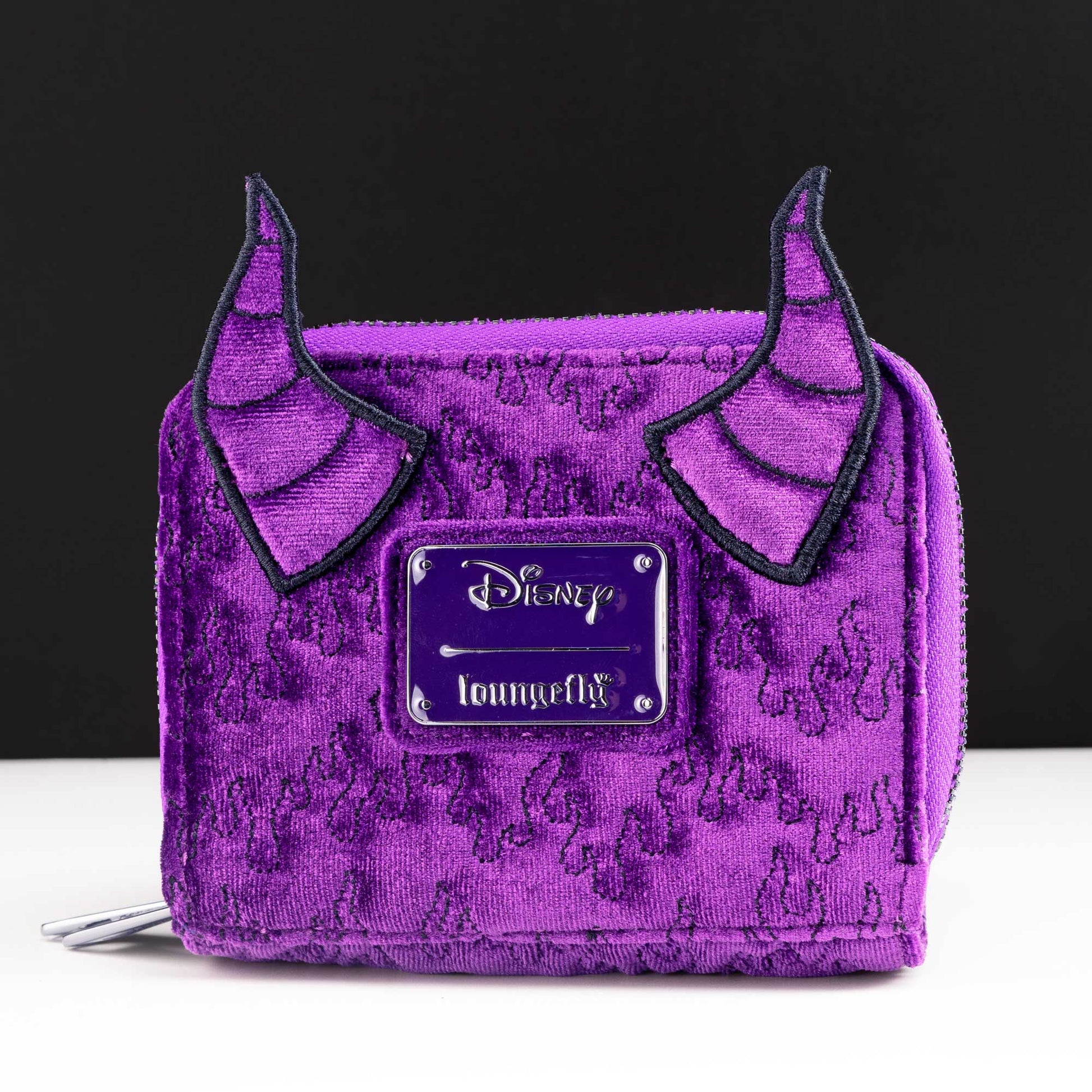 Loungefly x Disney Maleficent Cosplay Velvet Dual - Zip Accordion Wallet - GeekCore