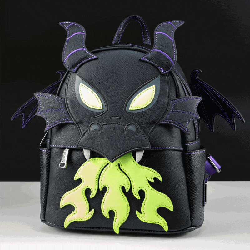 Dragonhide Backpack Loungefly x Disney Maleficent Dragon Breathing Fire Mini Backpack ...