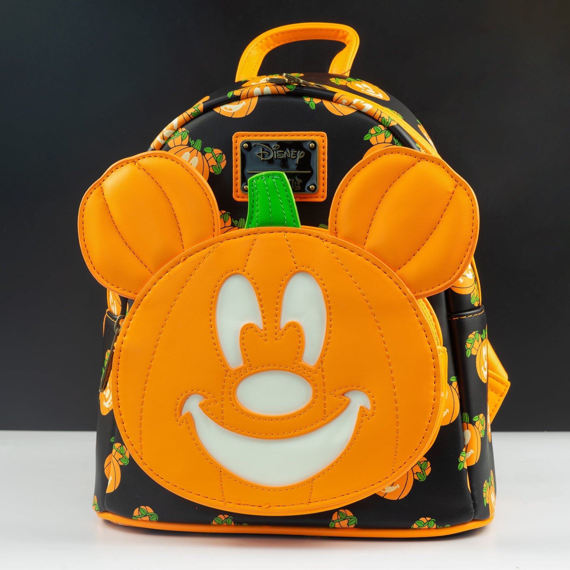 disney mickey mouse pumpkin mini backpack by loungefly Loungefly x Disney Mick-O-Lantern Pumpkin Mini Backpack – GeekCore