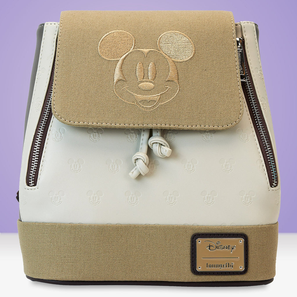 Loungefly x Disney Mickey And Friends Canvas Mini Backpack - GeekCore