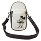 Loungefly x Disney Mickey And Friends Faux Leather And Canvas Water Bottle Crossbody Bag - GeekCore