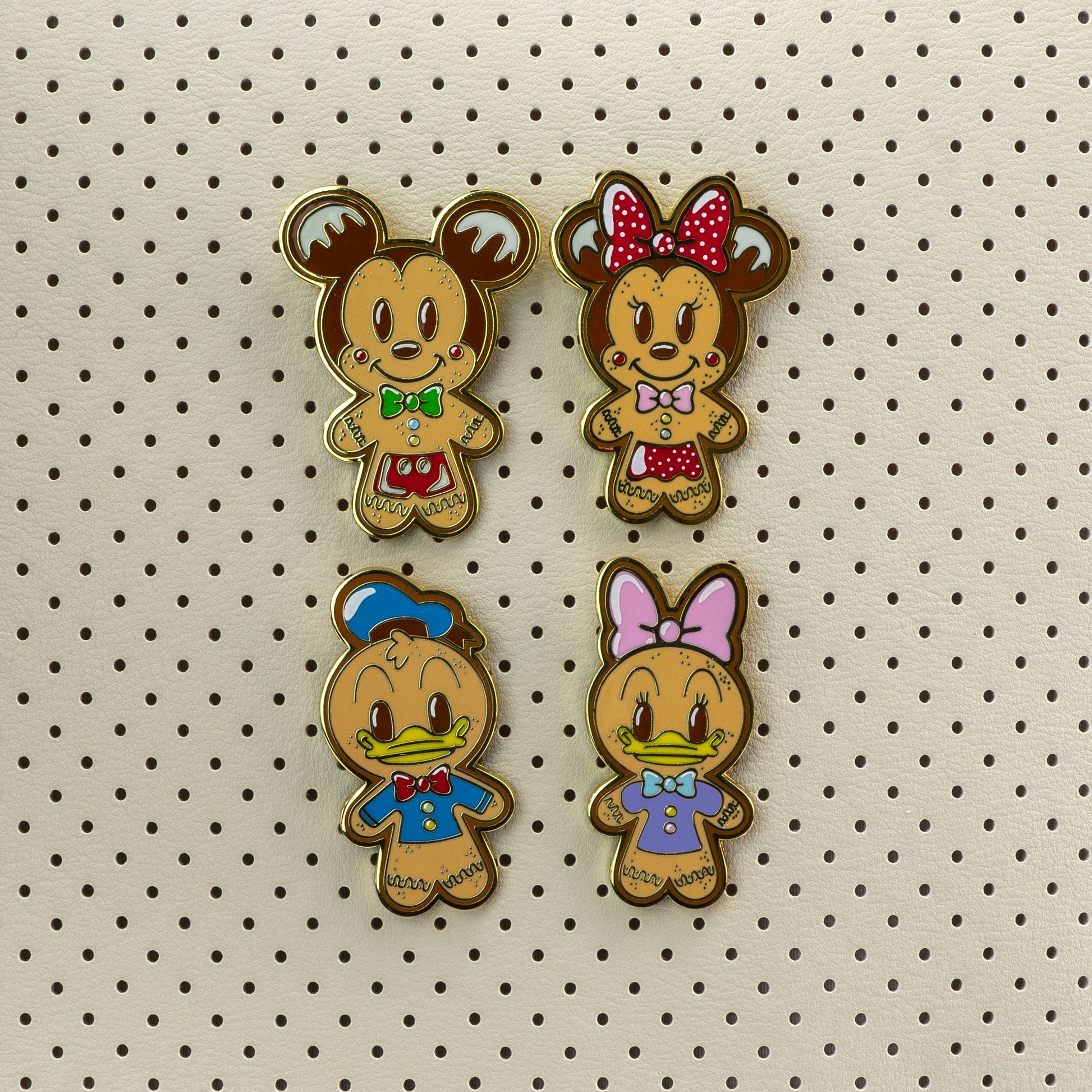 Loungefly x Disney Mickey and Friends Gingerbread 4 - PC Pin Set - GeekCore