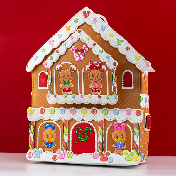 Loungefly x Disney Mickey and Friends Gingerbread House Mini  display picture 3