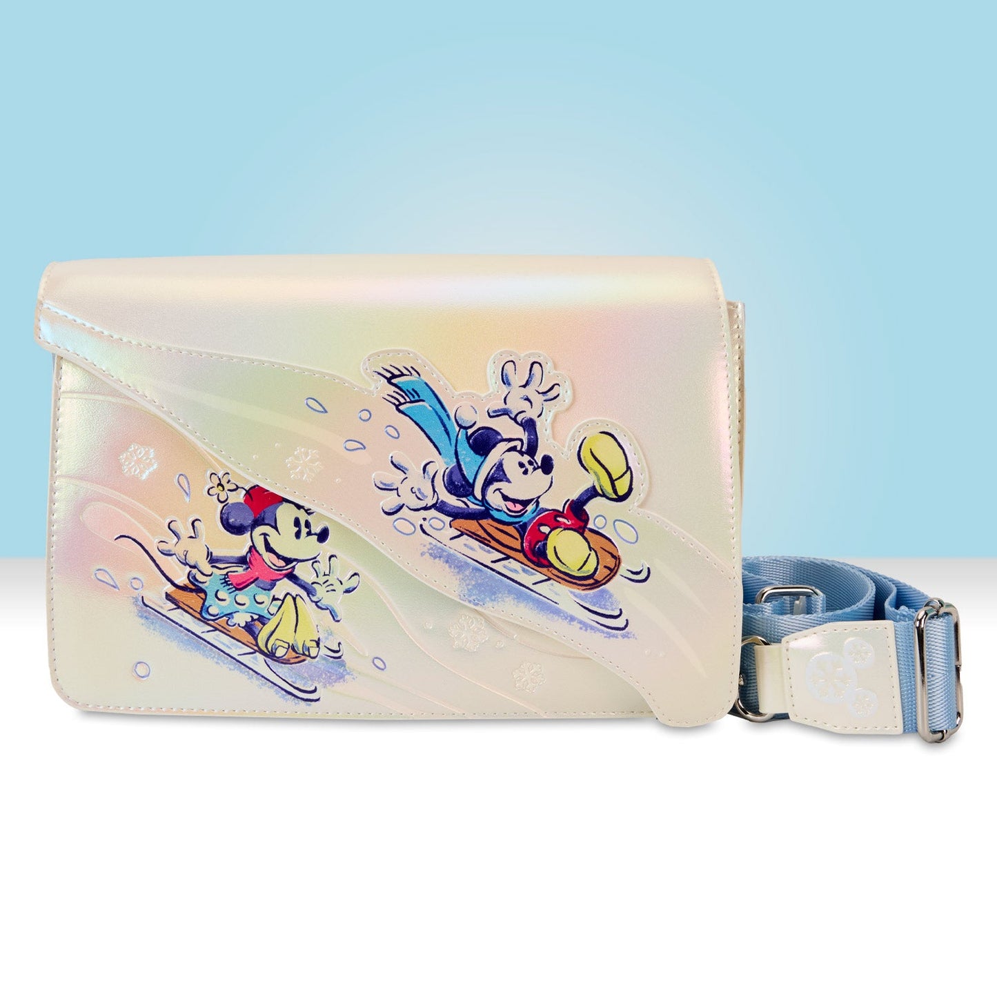 Loungefly x Disney Mickey And Friends Winter Wonderland Crossbody Bag - GeekCore
