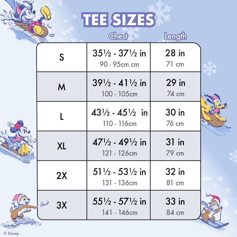 Loungefly x Disney Mickey And Friends Winter Wonderland Tee Shirt - GeekCore