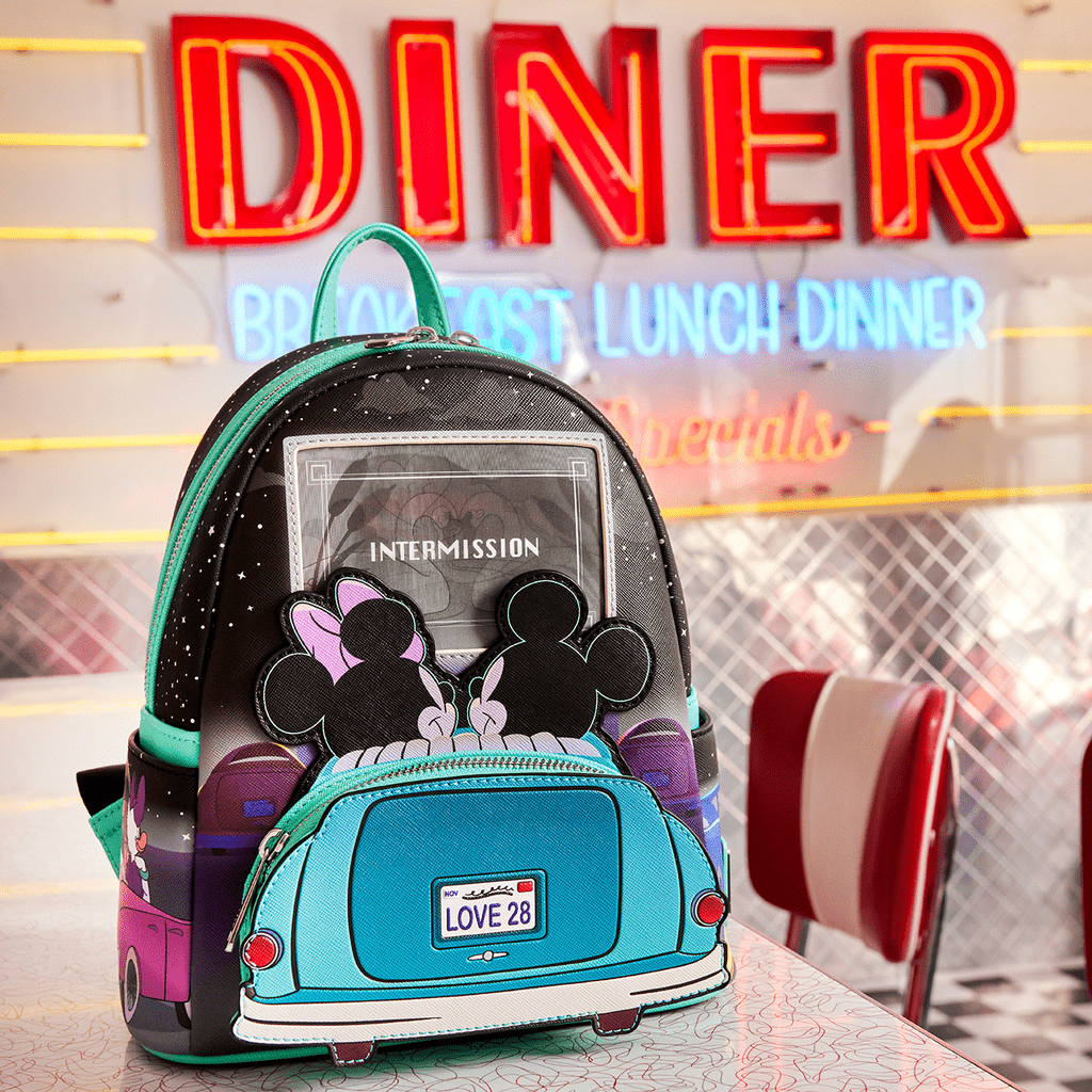 Loungefly X Disney Mickey And Minnie Date Night Drive-In Mini Backpack – GeekCore