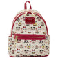 Loungefly x Disney Mickey and Minnie Hot Cocoa AOP Mini Backpack with Headband Combo - GeekCore