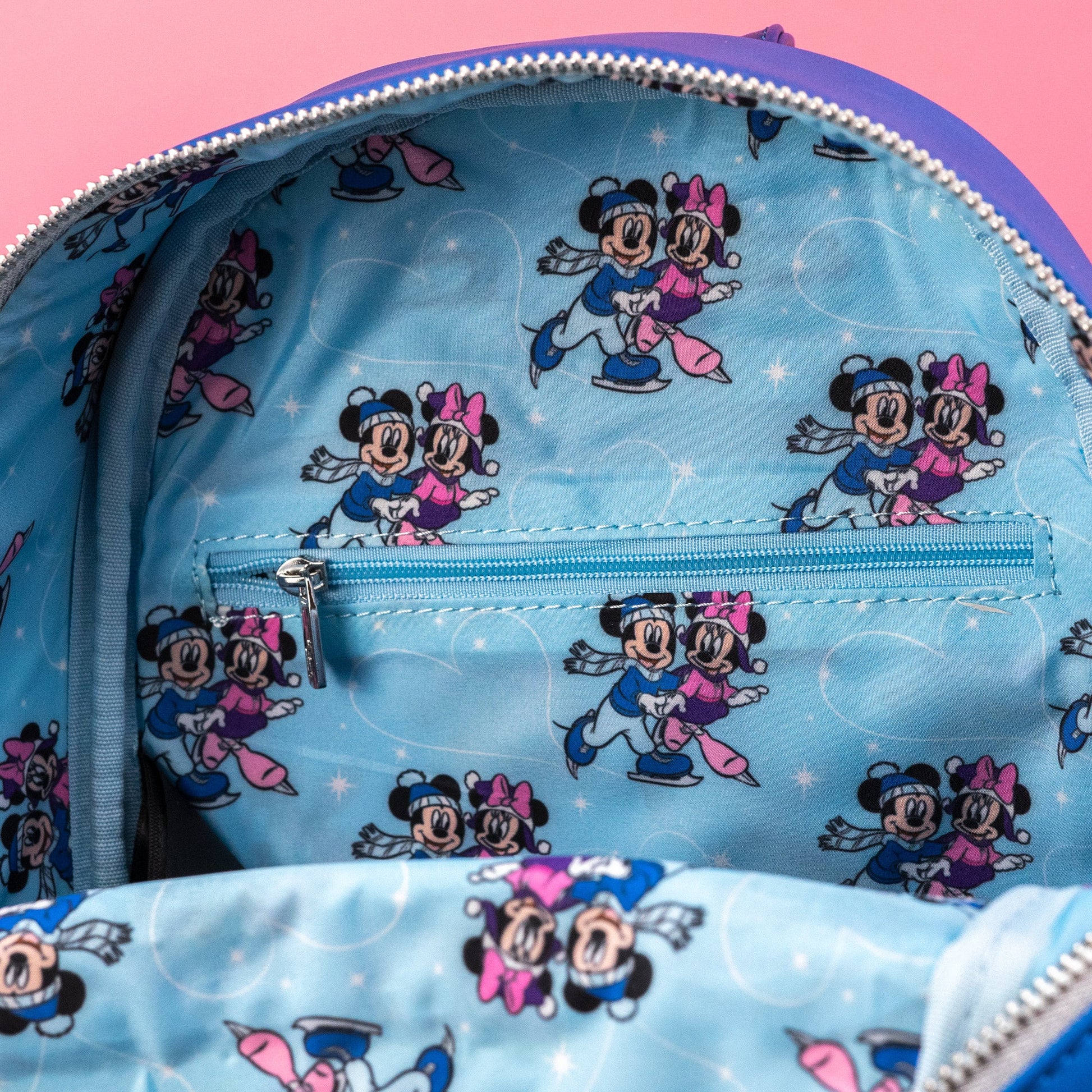 disney winter mini backpack Loungefly x Disney Mickey and Minnie Mouse Winter Ice Skating Mini Bac – GeekCore