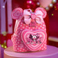 Loungefly x Disney Mickey and Minnie Pink Valentines Mini Backpack - GeekCore