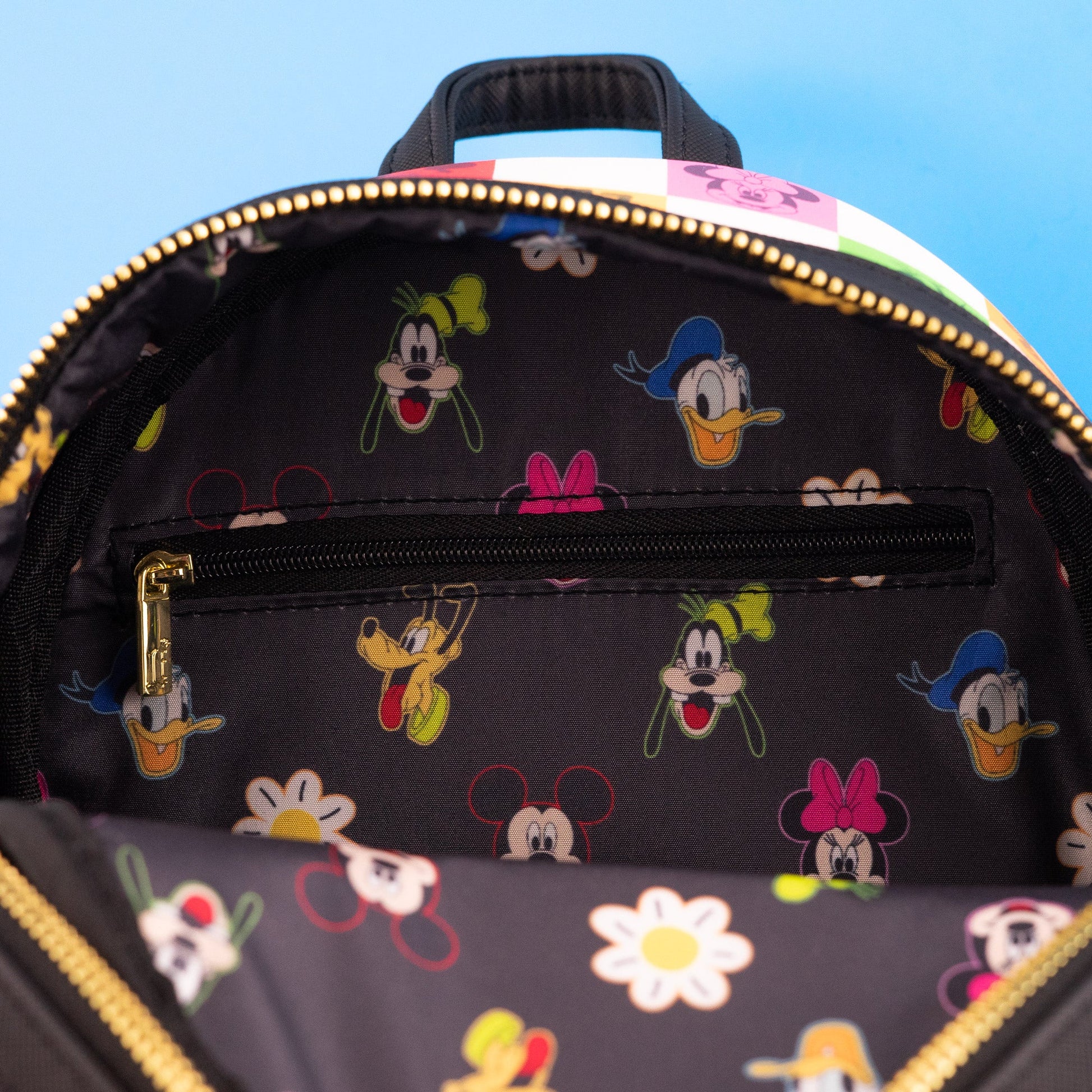 Loungefly x Disney Mickey & Friends Colorblock Party Mini Backpack - GeekCore