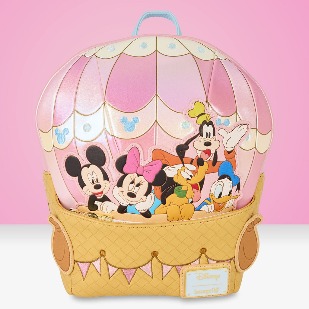 Loungefly x Disney Mickey & Friends Figural Hot Air Balloon Mini Backpack - GeekCore