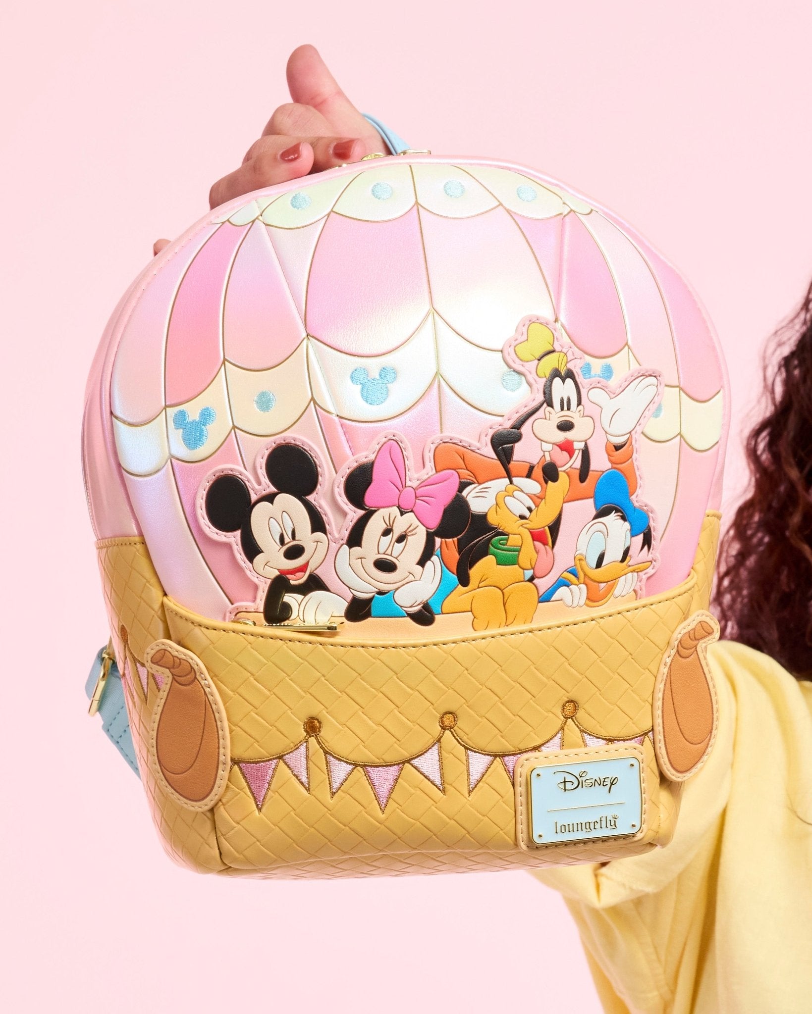 Loungefly x Disney Mickey & Friends Figural Hot Air Balloon Mini Backpack - GeekCore