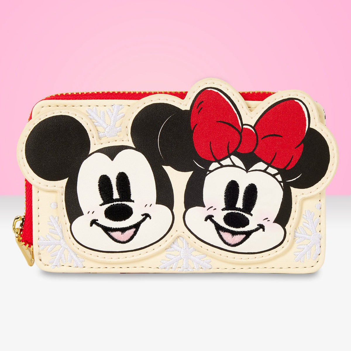 Loungefly x Disney Mickey & Friends Holiday Zip Around Card Holder - GeekCore