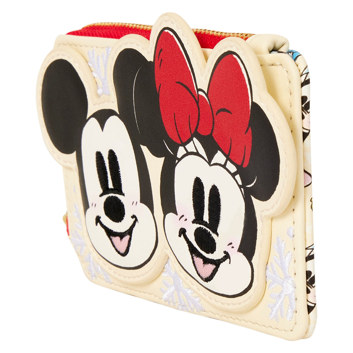 Loungefly x Disney Mickey & Friends Holiday Zip Around Card Holder - GeekCore