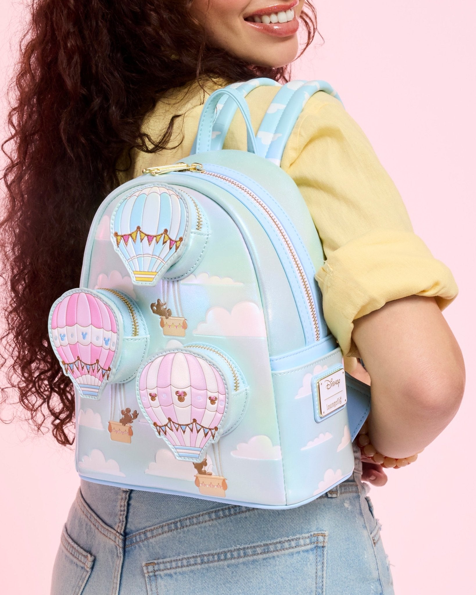 Loungefly x Disney Mickey & Friends Hot Air Balloon Mini Backpack - GeekCore