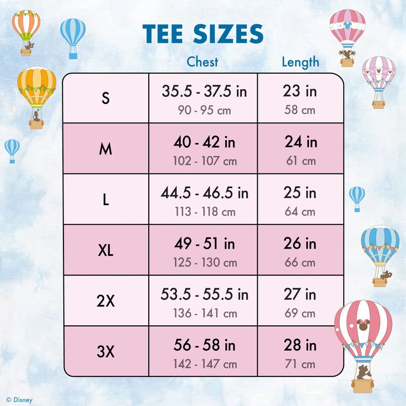 Loungefly x Disney Mickey & Friends Hot Air Balloon Tie-Dye Swing Tee - GeekCore