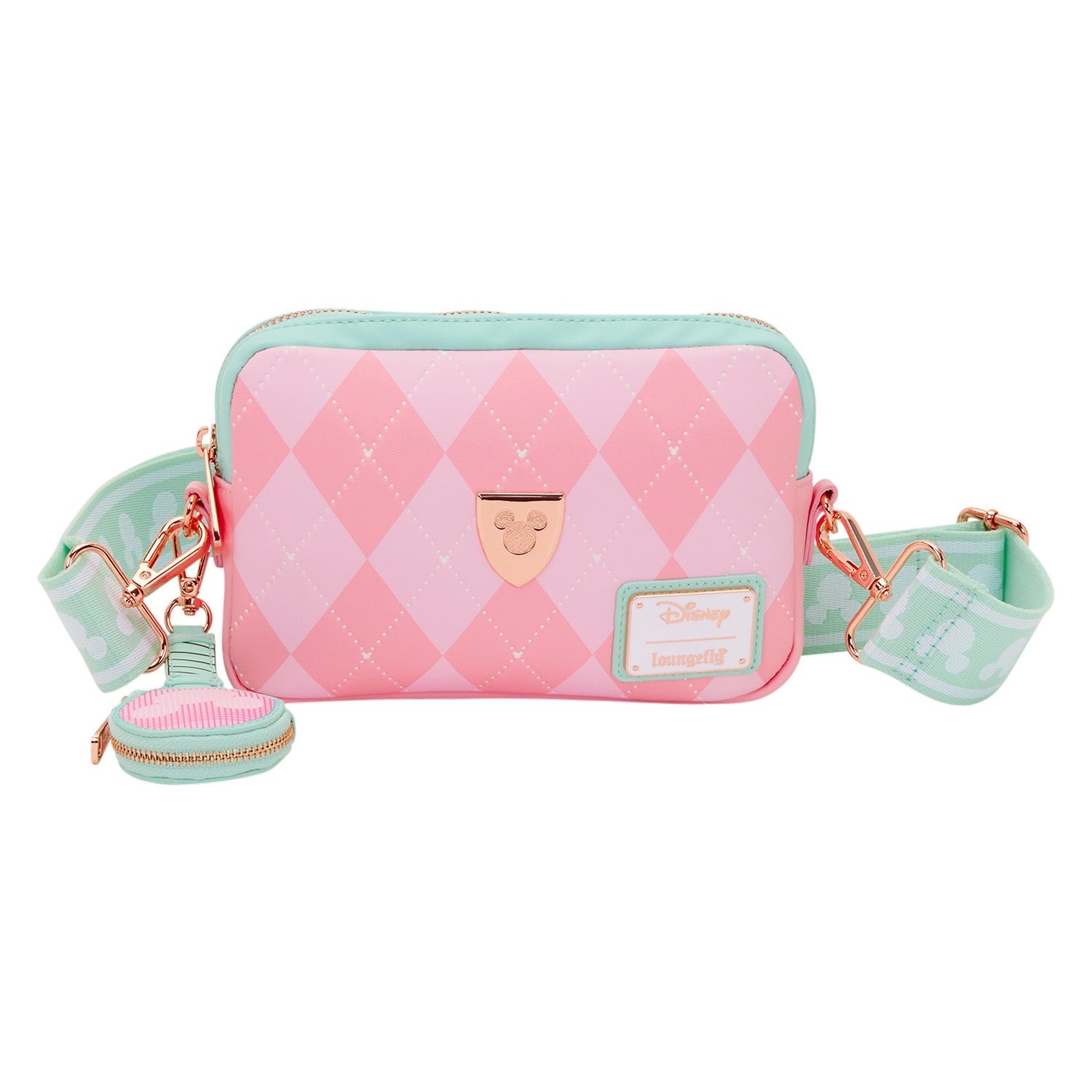 Loungefly x Disney Mickey & Friends Tennis Sling Crossbody Bag With Coin Bag - GeekCore