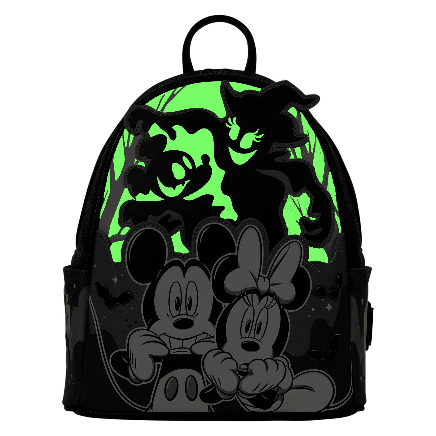 Loungefly x Disney Mickey & Minnie Ghost Light Up Glow Mini Backpack - GeekCore