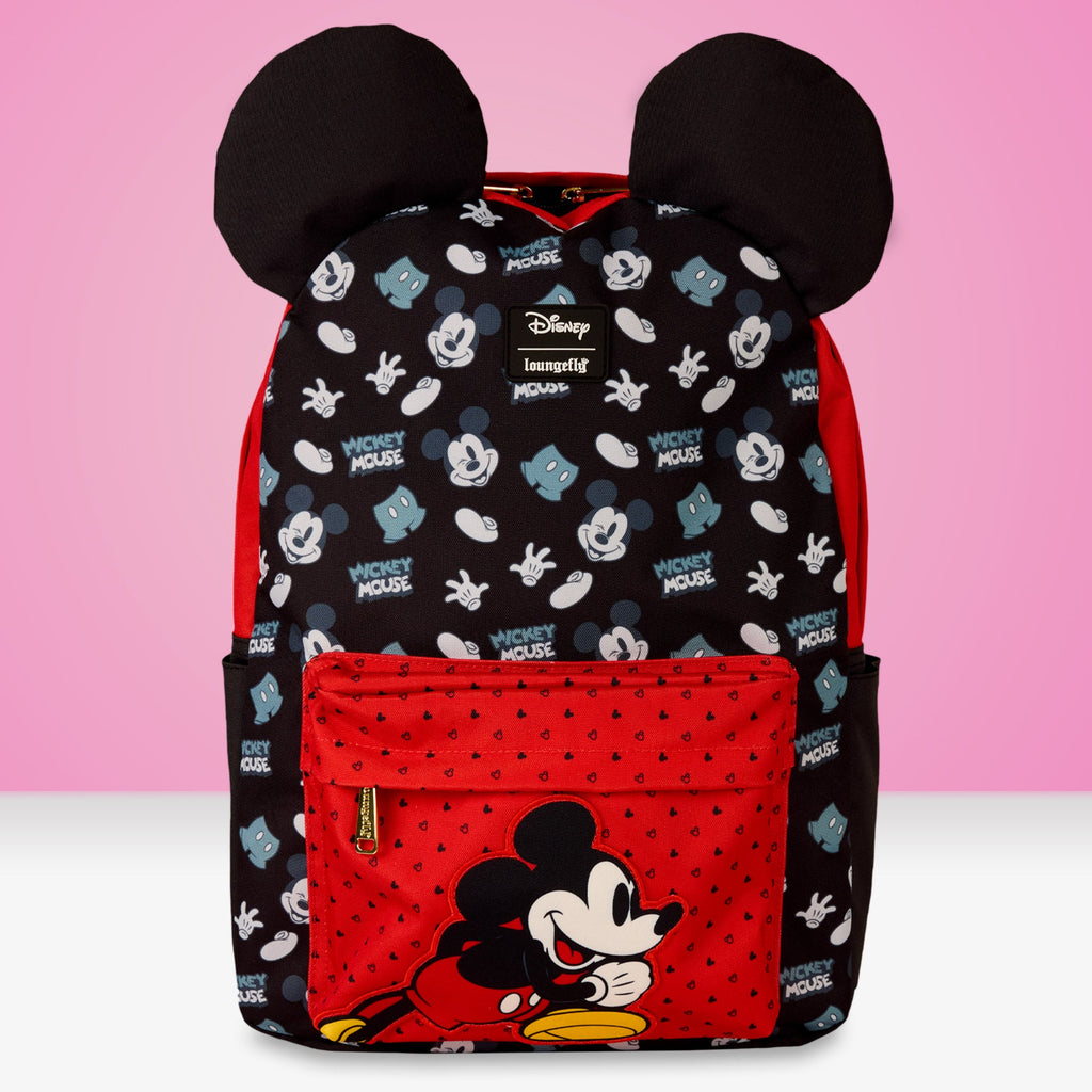 Loungefly x Disney Mickey Mouse AOP Nylon Full - Size Backpack - GeekCore
