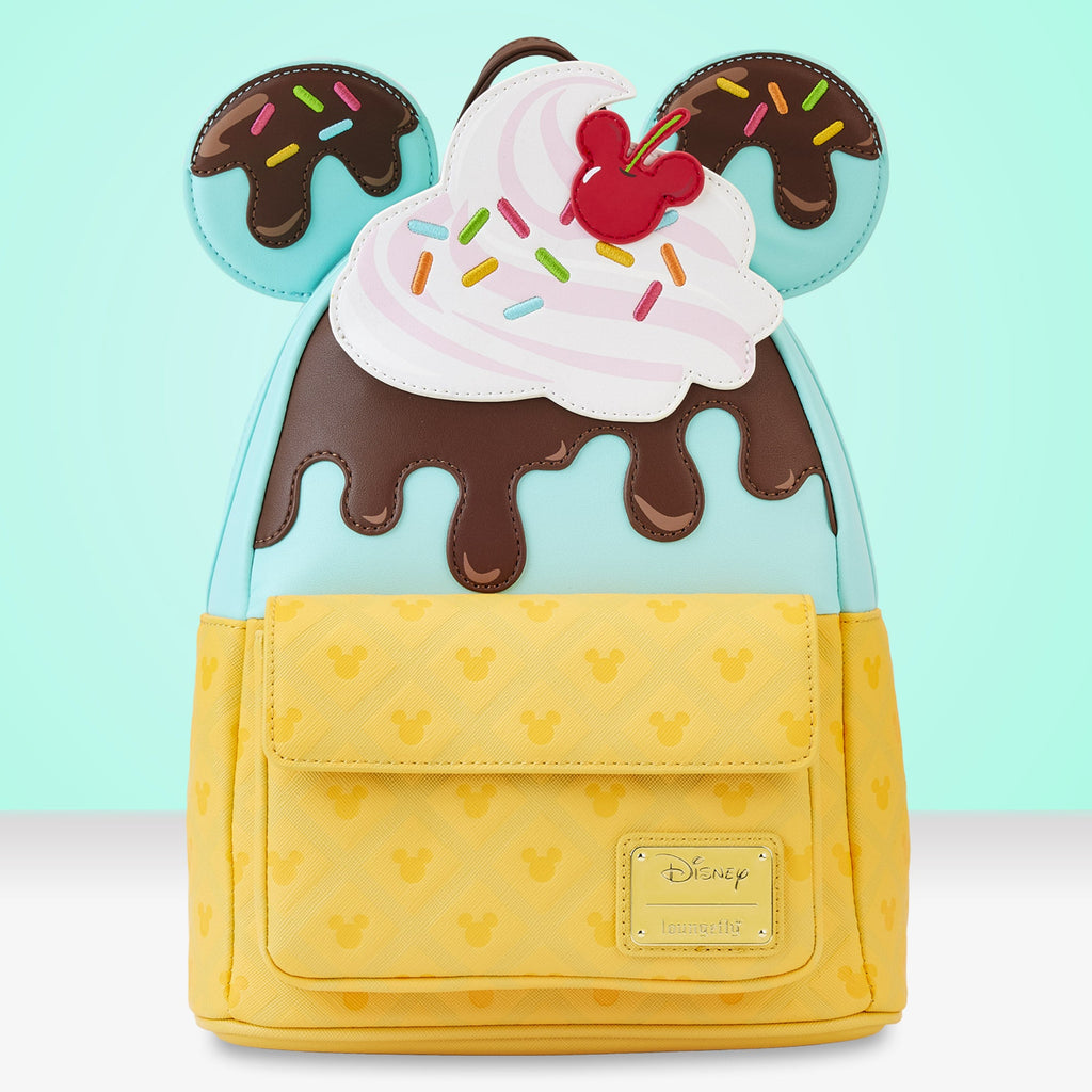 Loungefly x Disney Mickey Mouse Sweet Treats Ice Cream Mini Backpack - GeekCore