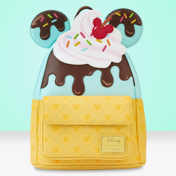 Loungefly x Disney Mickey Mouse Sweet Treats Ice Cream Mini Backpack - GeekCore