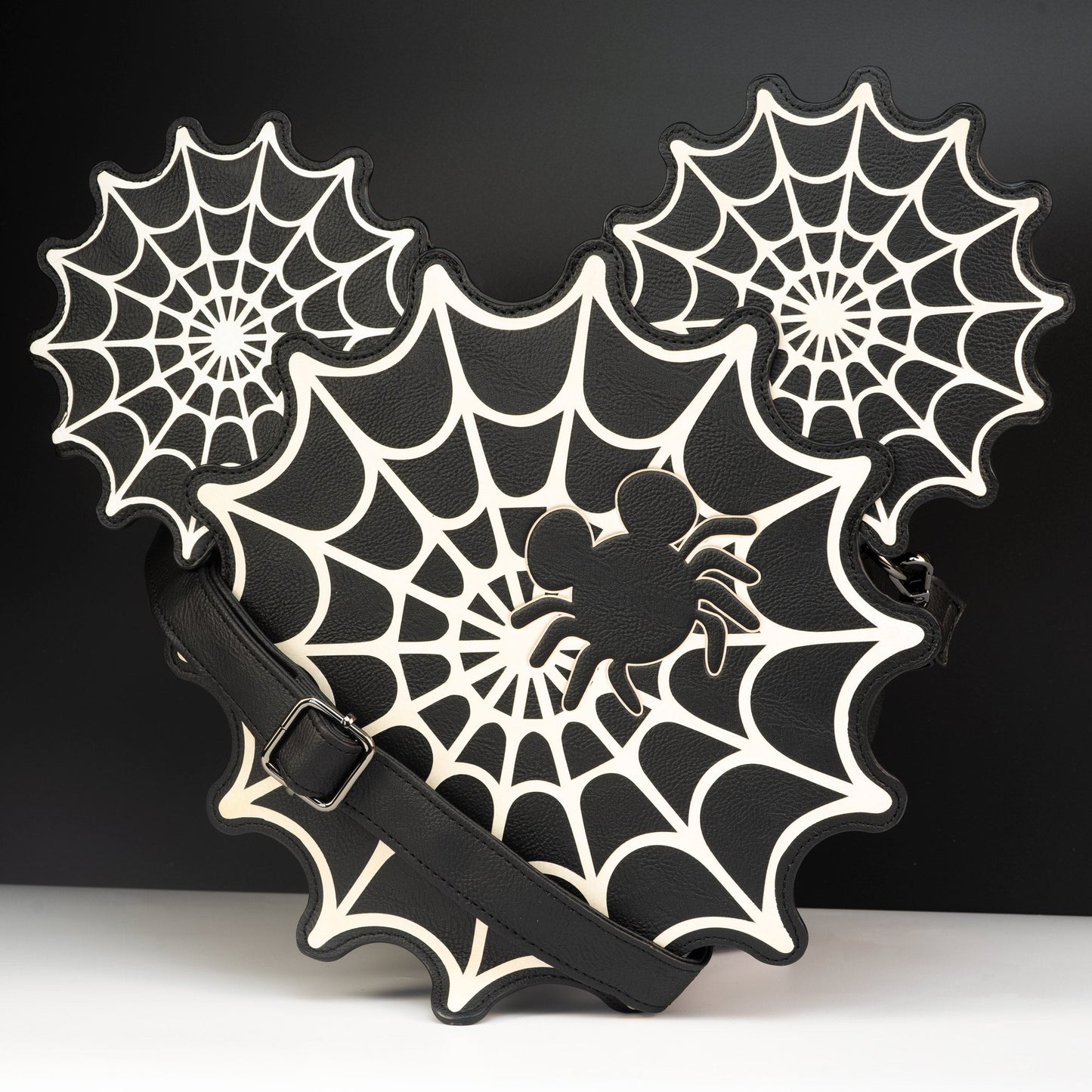 Loungefly x Disney Mickey Mouse Web Glow Crossbody Bag - GeekCore