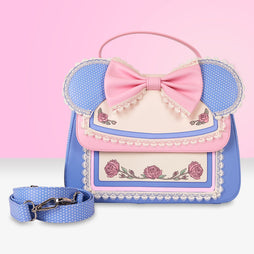 Loungefly x Disney Minnie Floral and Lace Ears Crossbody Bag - GeekCore