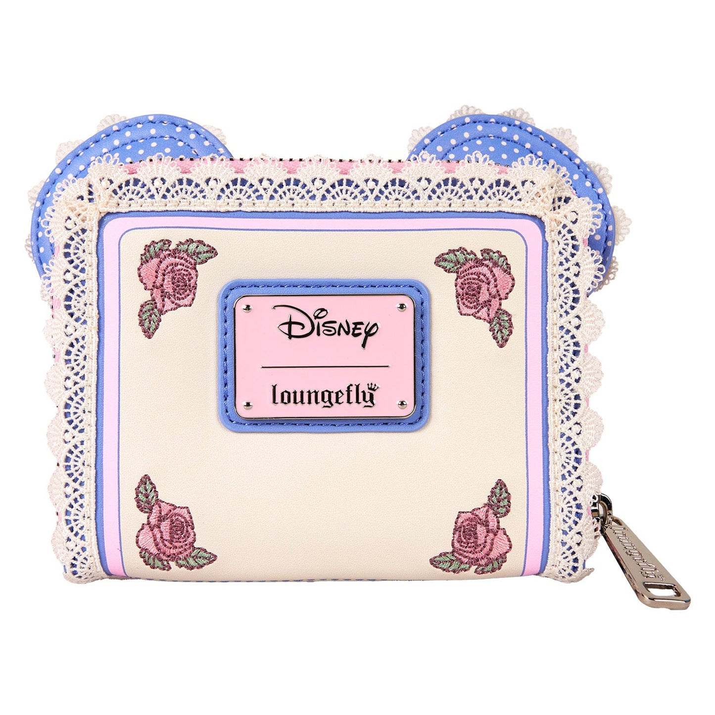 Loungefly x Disney Minnie Floral and Lace Ears Zip Around Wallet - GeekCore