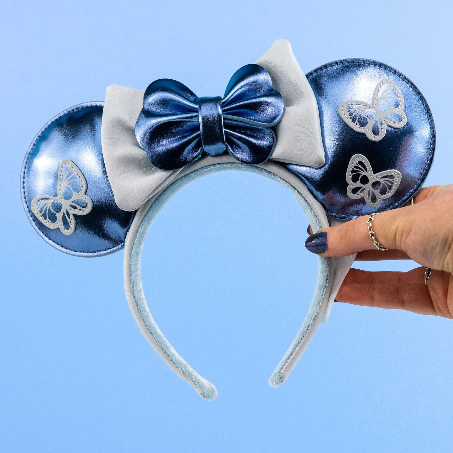 Loungefly x Disney Minnie Mouse Blue Butterfly Headband - GeekCore