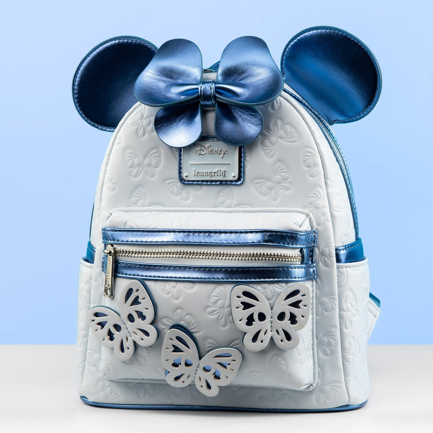 Loungefly x Disney Minnie Mouse Blue Butterfly Mini Backpack - GeekCore