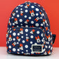 Loungefly x Disney Minnie Mouse Blue Polka Dot AOP Mini Backpack - GeekCore