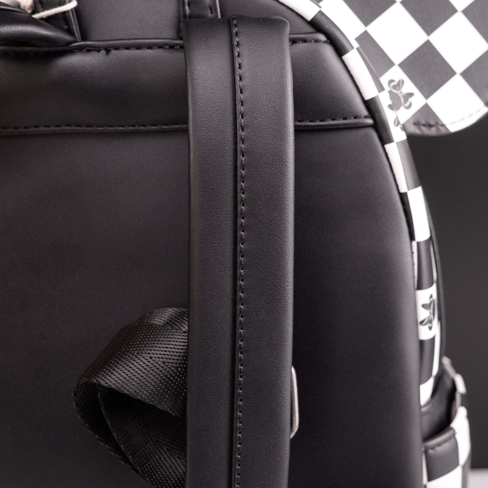 Loungefly x Disney Minnie Mouse Checkerboard Sequin Mini Backpack - GeekCore