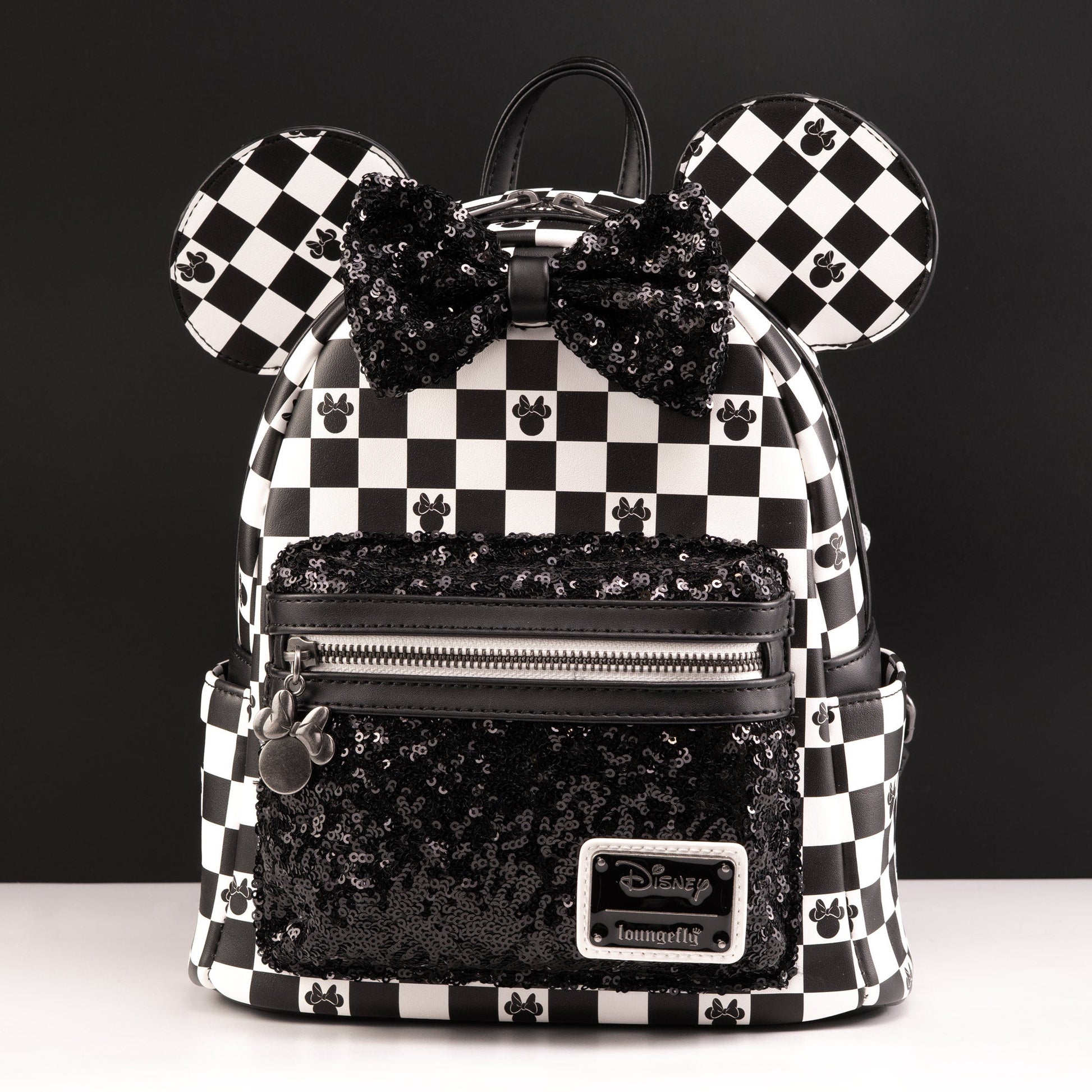 disney mini backpack uk Loungefly Backpack- Minnie Mouse Silver Sequin youll be ready to celebrate the way through the holiday season Loungefly Disney Winnie The Pooh