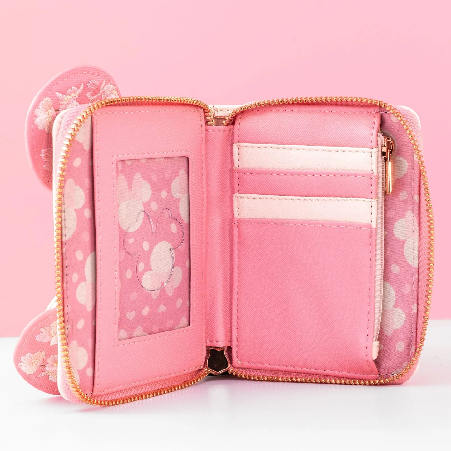 Loungefly x Disney Minnie Mouse Cherry Blossom Cosplay Wallet - GeekCore
