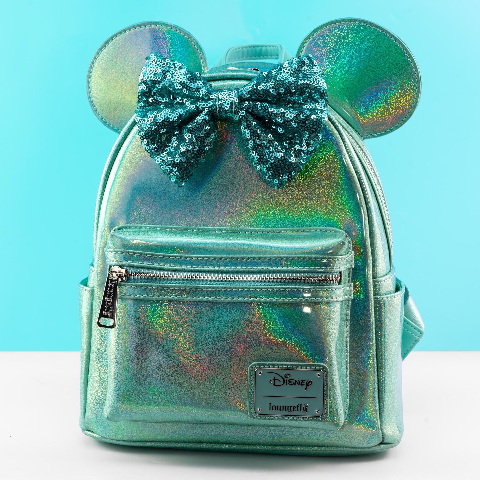 holographic mini backpack Loungefly x Disney Minnie Mouse Holographic Jade Sequin Mini Backpack – GeekCore