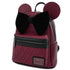 Loungefly X Disney Minnie Mouse Maroon Quilted Mini Backpack - GeekCore