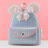 Loungefly x Disney Minnie Mouse Pearlescent Blue Bows Mini Backpack - GeekCore