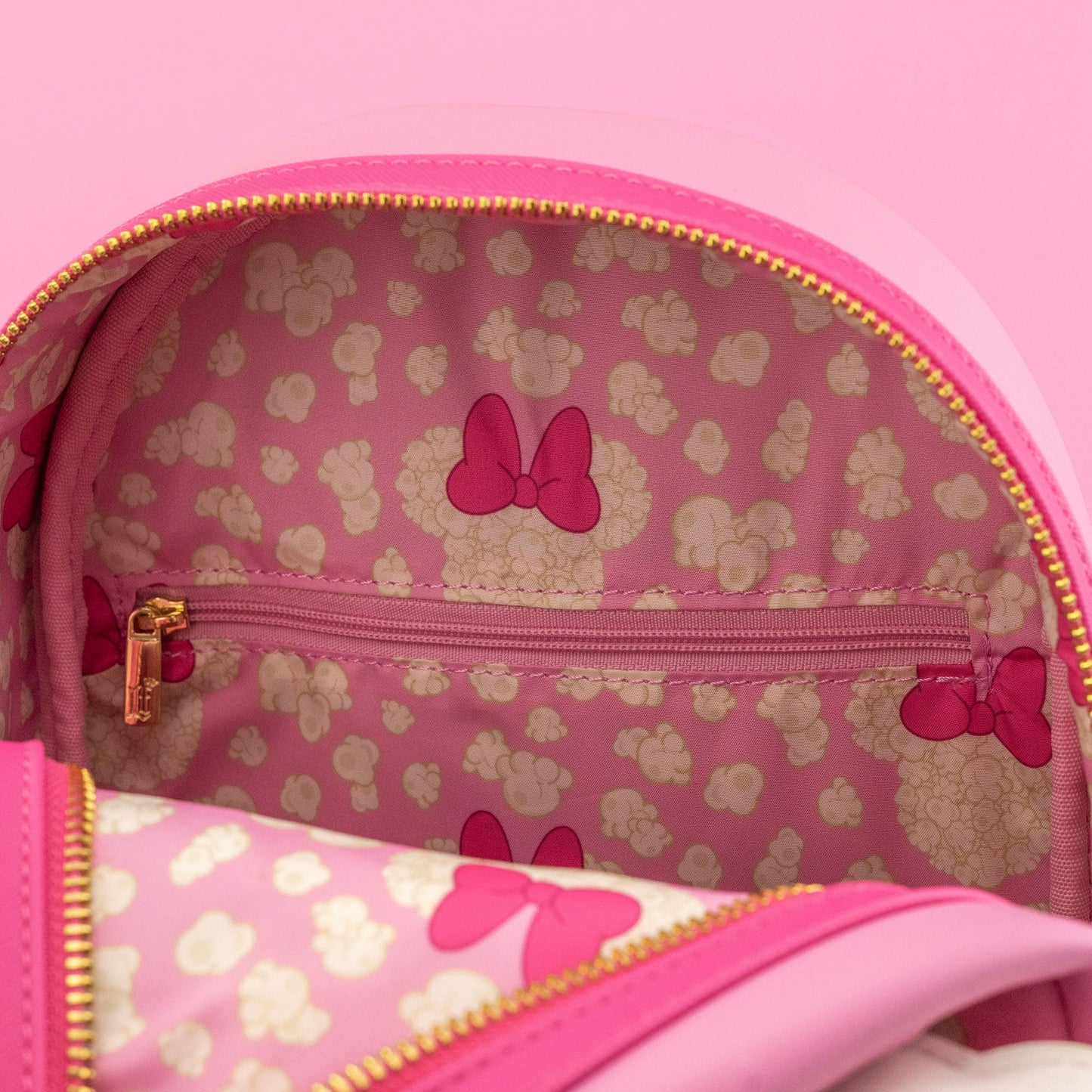 Loungefly x Disney Minnie Mouse Pink Popcorn Bucket Mini Backpack - GeekCore