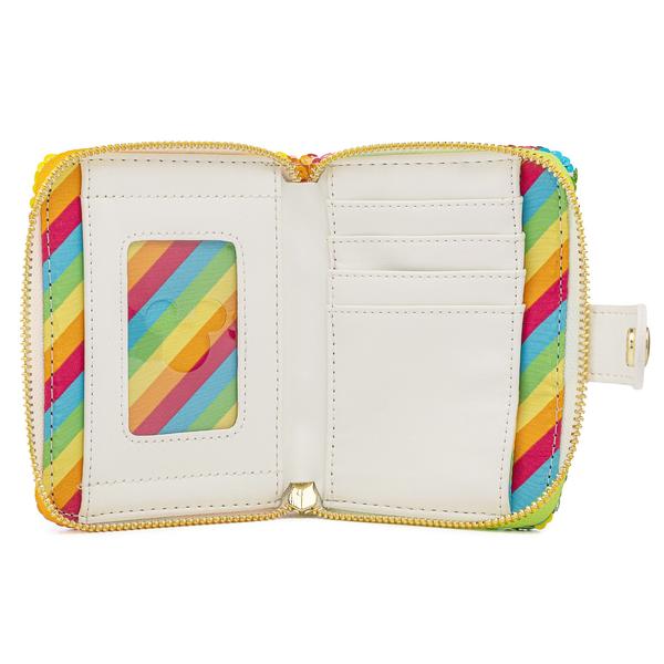 Loungefly x Disney Minnie Mouse Rainbow Sequin Purse - GeekCore