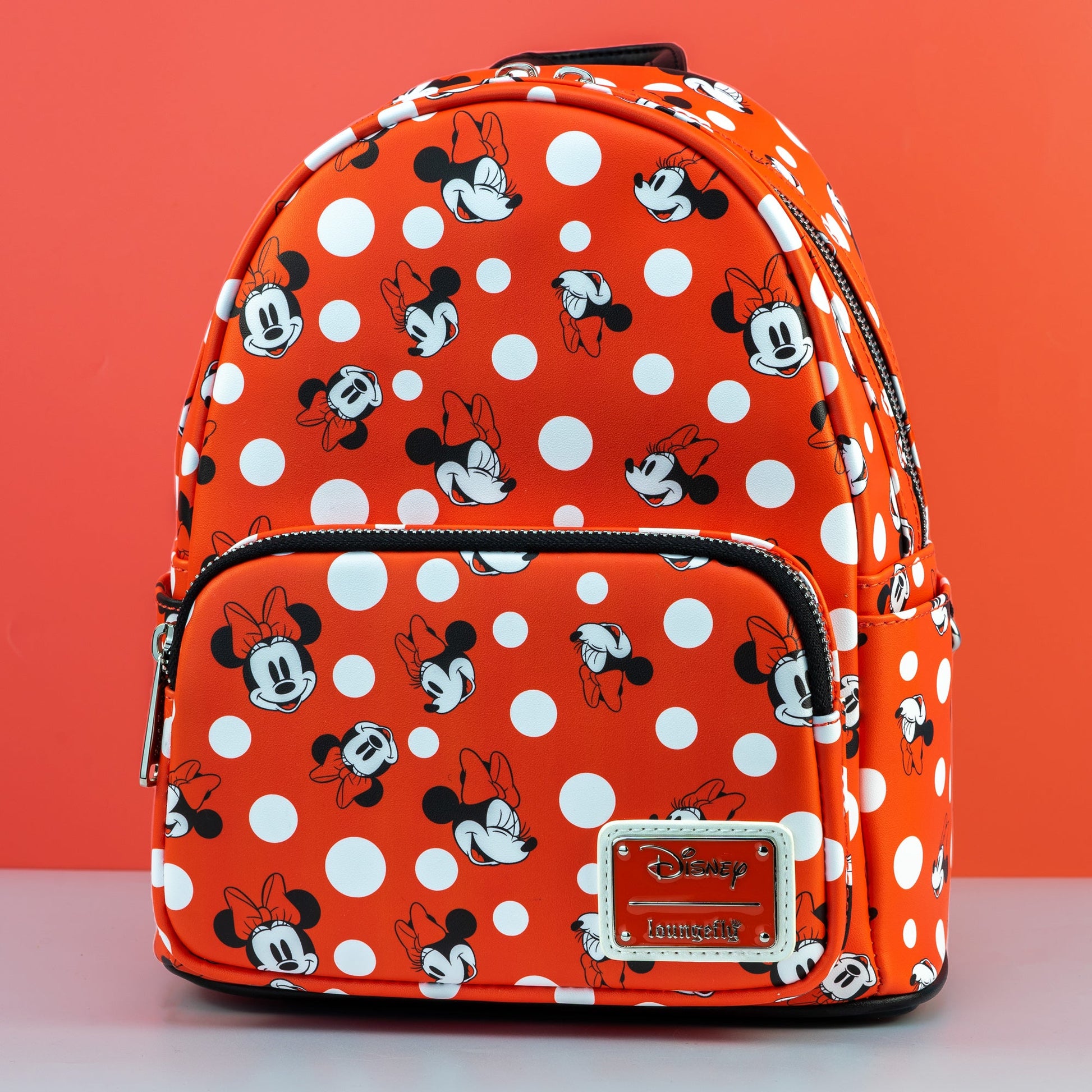 Loungefly x Disney Minnie Mouse Red Polka Dot AOP Mini Backpack - GeekCore
