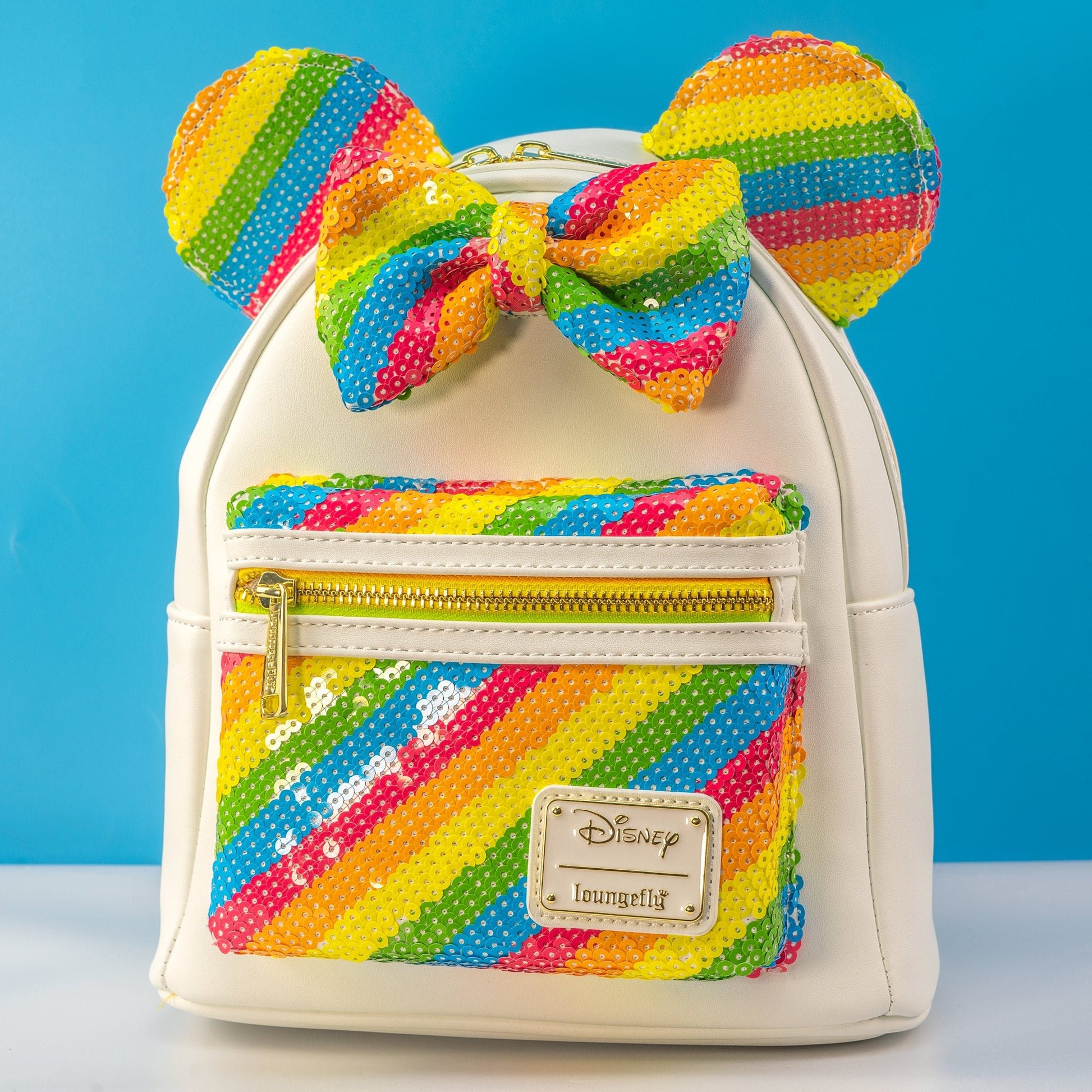 Loungefly x Disney Minnie Mouse Sequin Rainbow Mini Backpack – GeekCore