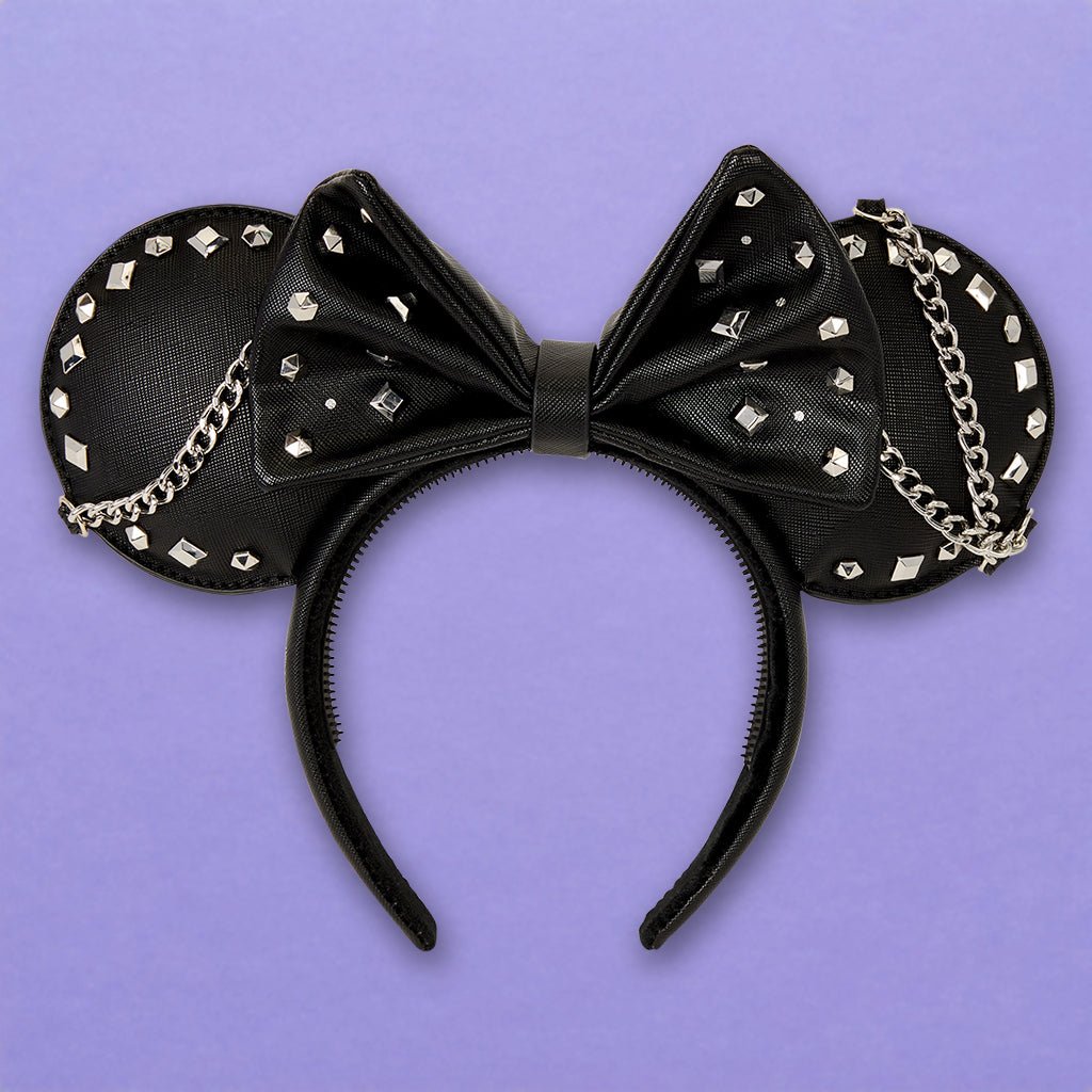 Loungefly x Disney Minnie Mouse Studs & Chains Ear Headband - GeekCore
