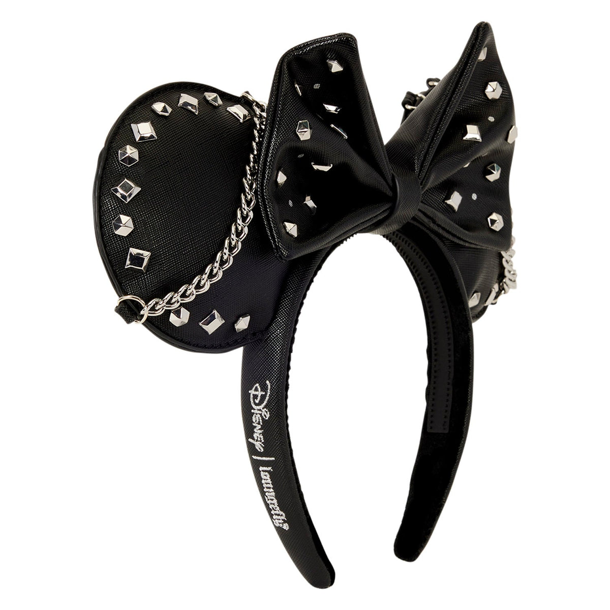 Loungefly x Disney Minnie Mouse Studs & Chains Ear Headband - GeekCore