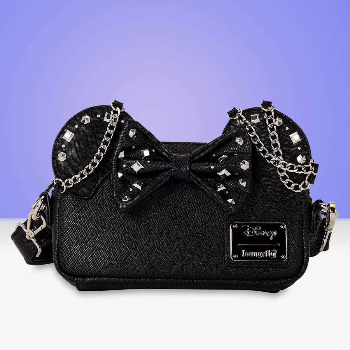 Loungefly x Disney Minnie Mouse Studs & Chains Sling Crossbody Bag - GeekCore