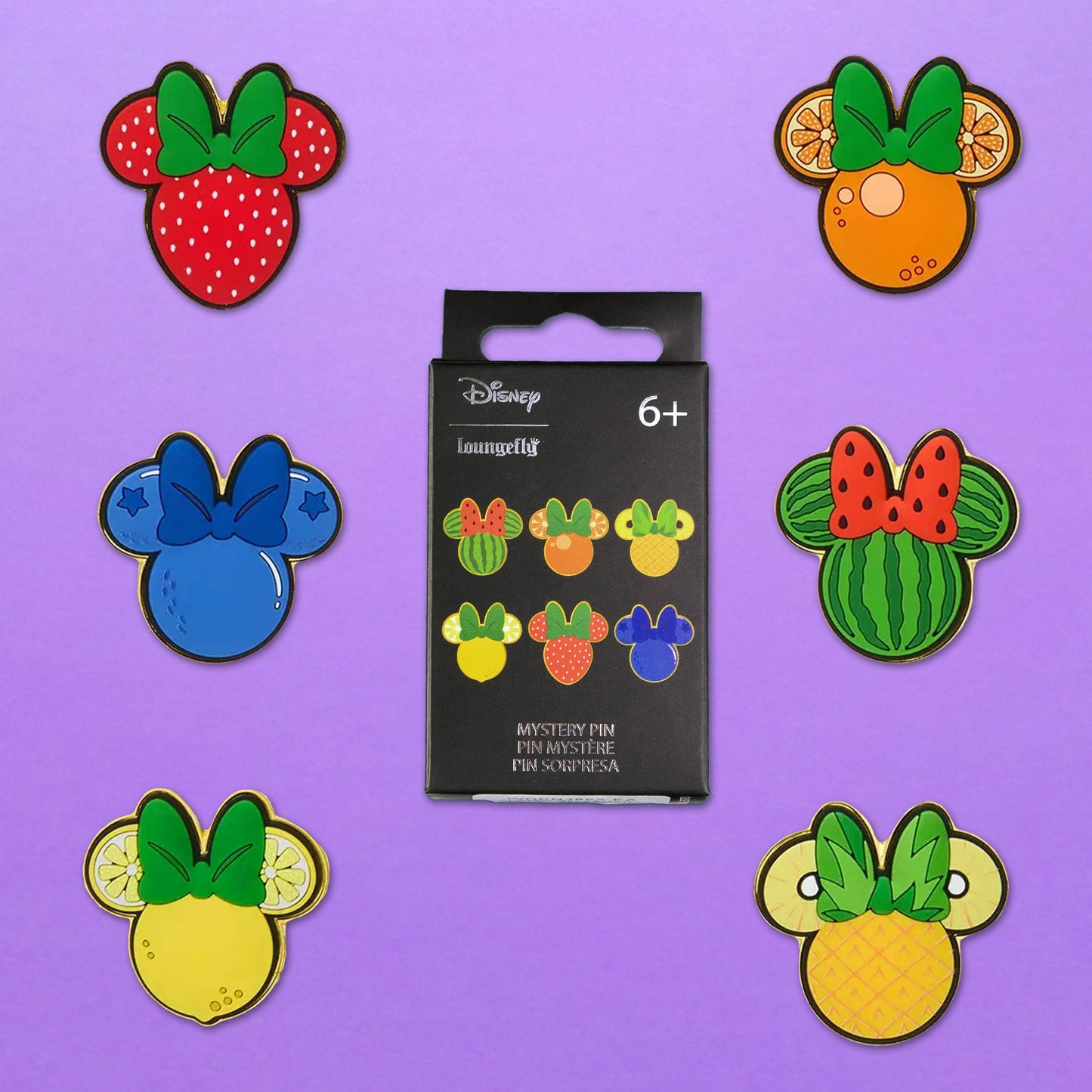 Loungefly x Disney Minnie Scented Fruits Blind Box Mystery Pin - GeekCore