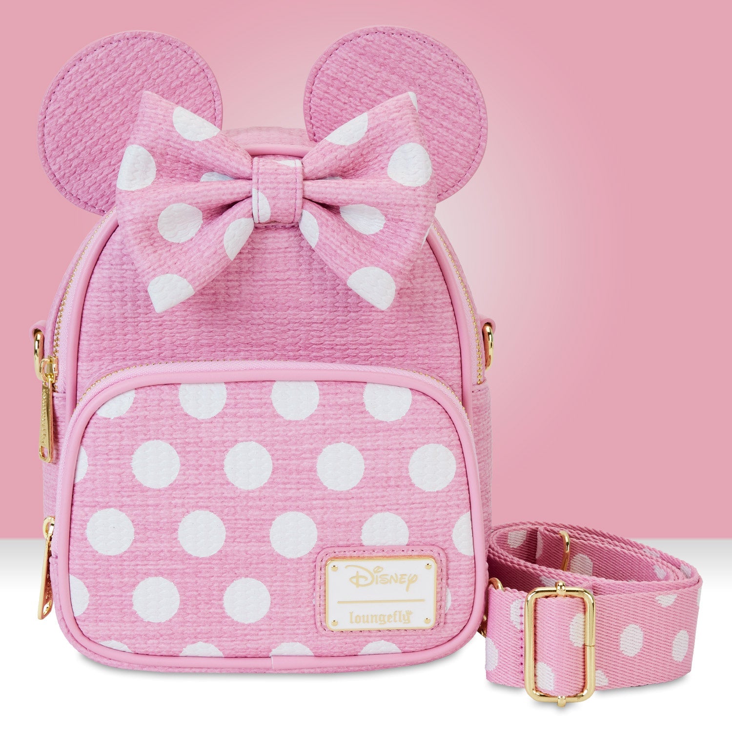 Loungefly x Disney Minnie Straw Mini Convertible Bag - GeekCore
