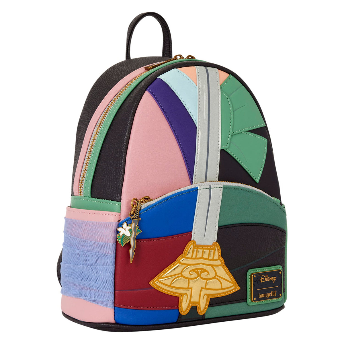 Loungefly x Disney Mulan Split Outfit Cosplay Mini Backpack - GeekCore