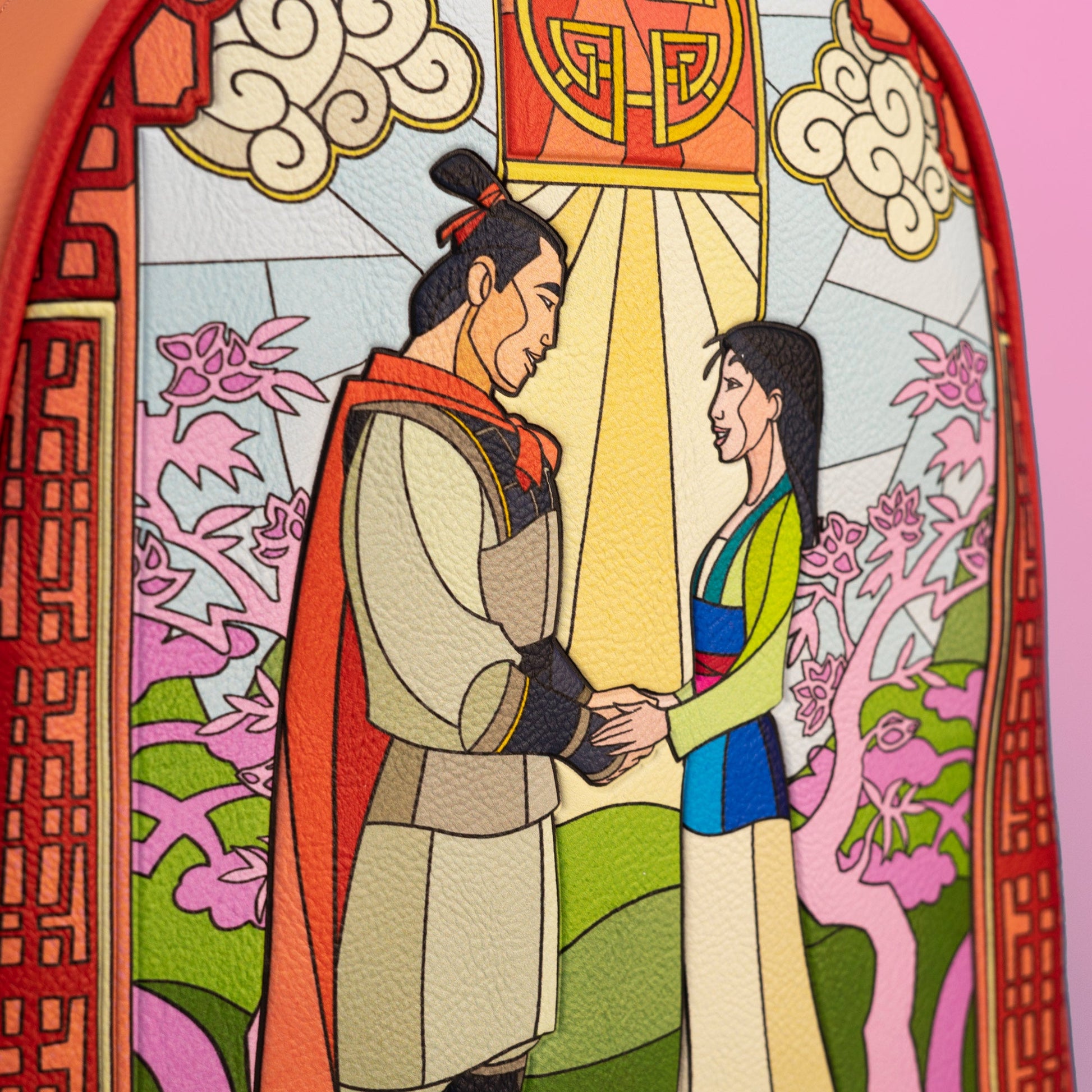 Loungefly x Disney Mulan Stained Glass Mini Backpack - GeekCore