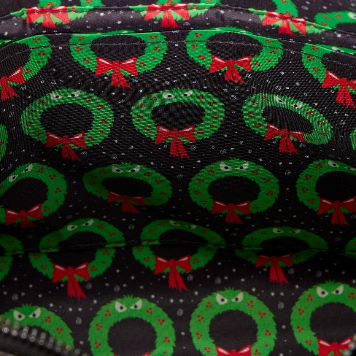 Loungefly x Disney Nightmare Before Christmas Man-Eating Wreath Mini Tote Crossbody Bag - GeekCore